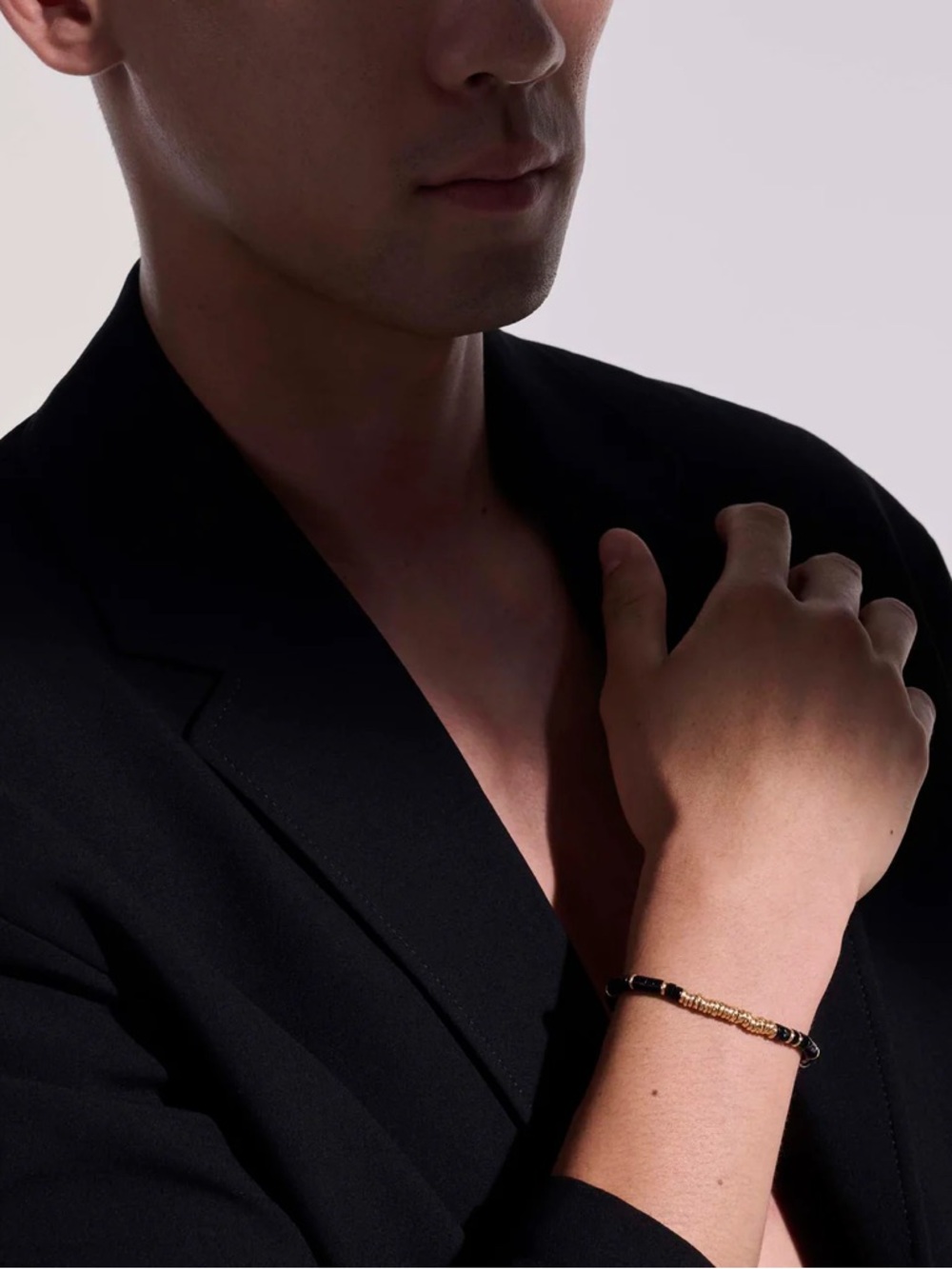 John Hardy Heishi Bracelet, 14k Gold and Black Onyx (NEW) - Picture 11 of 13